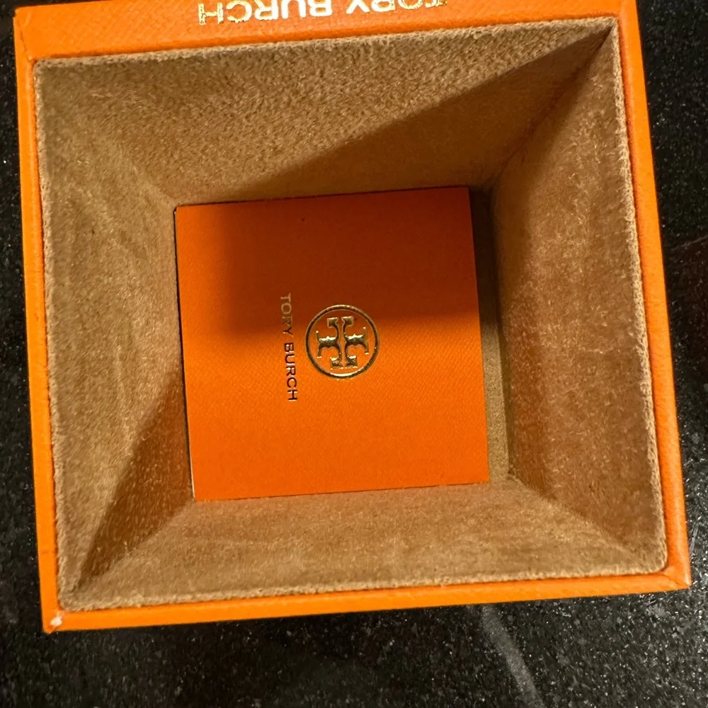 Tory Burch Silver-Tone Stainless Steel Logo Bracelet Watch